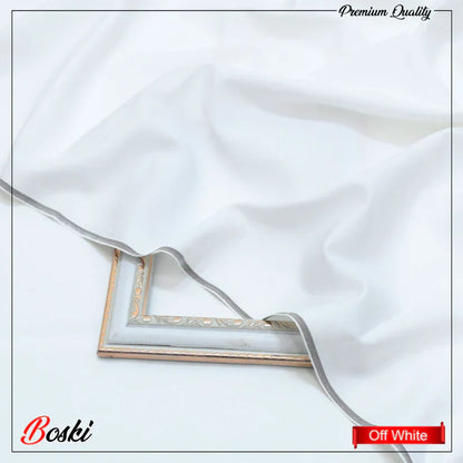 Off white premium quality fabric draped over vintage carved photo frame with Boski branding